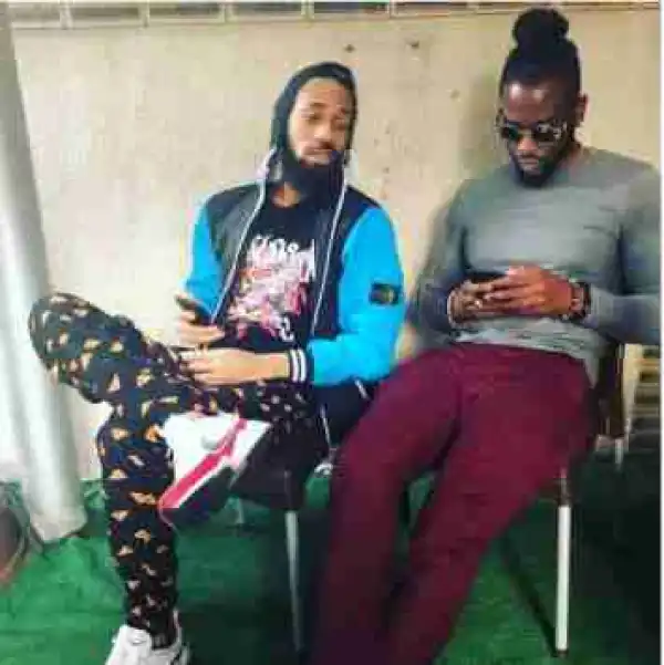 BBNAIJA: Teddy A Spotted With Phyno (Photo)